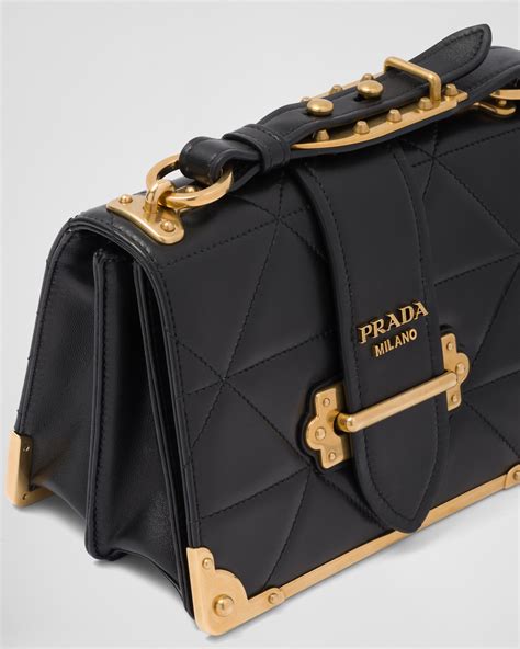 prada cahier stitched nappa leather bag|miuccia prada shoulder bag.